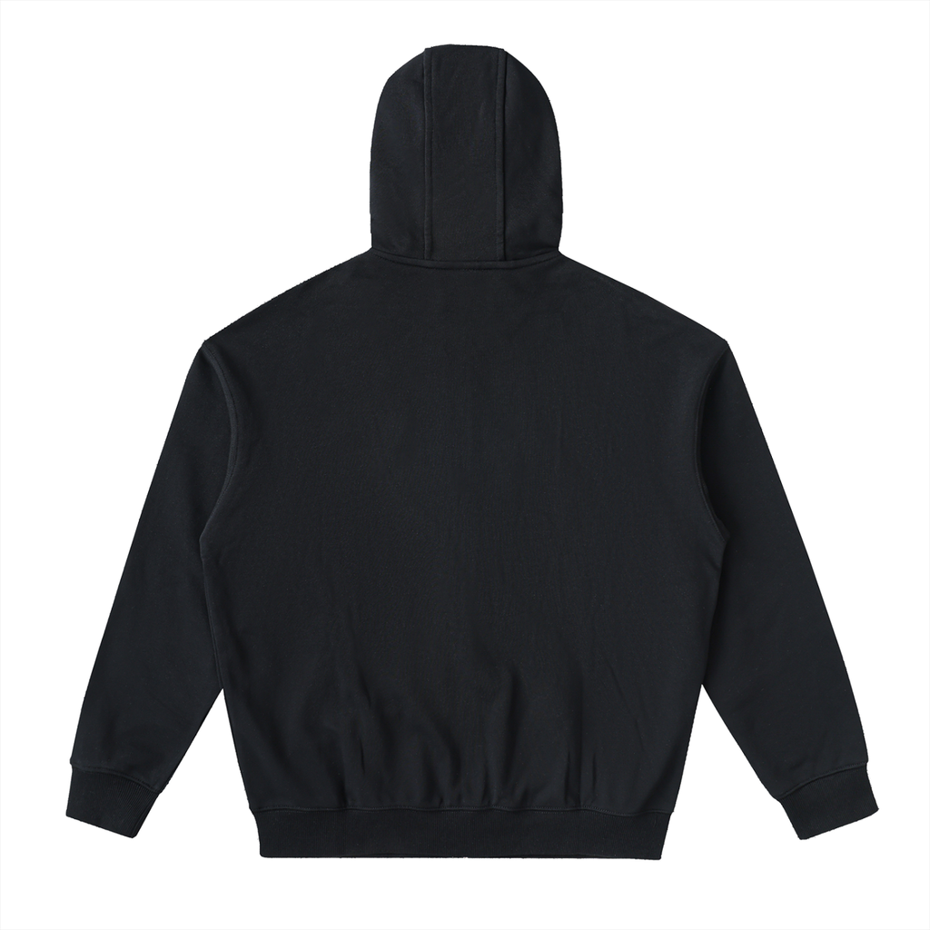 BLVCK DROP-SHOULDER HOODIE
