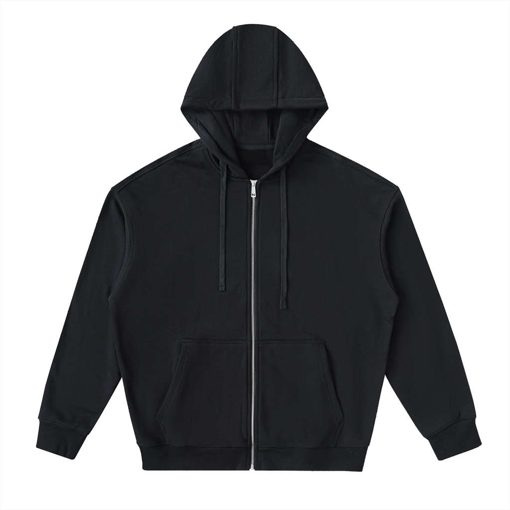 BLVCK DROP-SHOULDER HOODIE